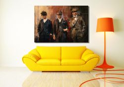 Gangsters Canvas Print,Famous Gangsters Canvas Wall Art,Home Decor,Office Decor,The Godfather Art,Large Canvas Wall Deco