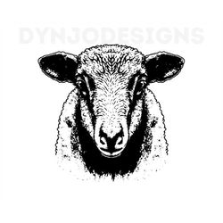 Sheep Head , Sheep Svg , Cut Files For Cricut , Laser Engraving Files