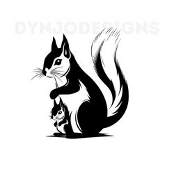 Squirrel Svg, Squirrel Clipart, Squirrel Png, Squirrel Head, Squirrel Cut Files For Cricut , Squirrel Silhouette, Animal