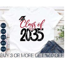 Class of 2035 SVG, Kindergarten Graduation SVG, Kindergarten Shirt SVG, Graduation Cap Svg, Files For Cricut, Sublimatio