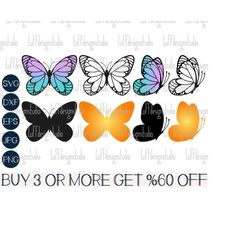 Butterfly SVG, Butterflies SVG, Butterfly PNG, Layered Butterfly Svg, Popular Svg, Dxf, Svg Files For Cricut, Sublimatio