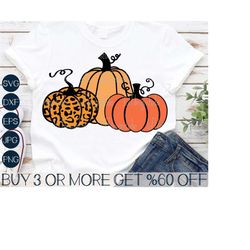 Pumpkin SVG, Fall SVG, Leopard Pumpkin PNG, Cheetah Print, Halloween Svg, Thanksgiving, Svg Files for Cricut, Sublimatio