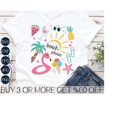 Summer Shirt SVG, Beach Svg, Summer Vibes SVG, Tropical Svg, Flamingo Svg, Palm Tree Svg, Png, File For Cricut, Sublimat