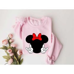 Disney minnie mouse classic sweatshirt, disney matching couples sweatshirt,disney family sweats,matching family sweat