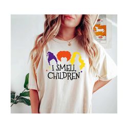 I Smell Children SVG Files for Cricut, Hocus Pocus SVG Funny Halloween Witch Spooky Svg for Shirts, Sublimation Png Clip