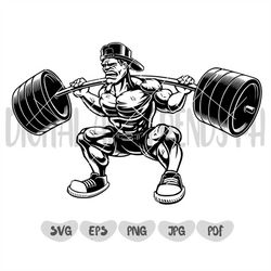 Body building svg, Barbell Svg, Muscles Svg, Fitness Svg, Bodybuilding Svg, Weightlifting Svg, Workout Svg, Gym Svg, Mus