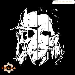 Freddy Jason Michael Myers and Leather face Squad SVG