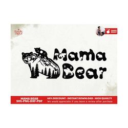 Mama Bear Face SVG, Mommy SVG, Mom To Be svg, Mom Shirt Design, Bear Mama svg, Mom svg Sayings, Cricut & Silhouette cut