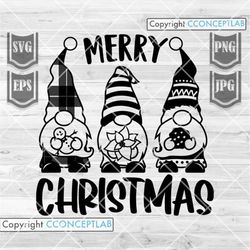 Merry Christmas Gnomes svg | Christmas Gnomes png | Gnomes Clipart | Gnomes Stencil | Gnomes Cutfile | Christmas Shirt s