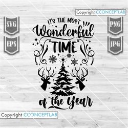 Most Wonderful Time of the Year svg | Christmas svg | Merry Christmas svg | Christmas Sign svg | Christmas Shirts svg |