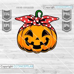 Cute Pumpkin Svg File || Halloween Svg || Pumpkin Clipart || Fall Cut Files || Pumpkin with headband || Halloween Cut Fi