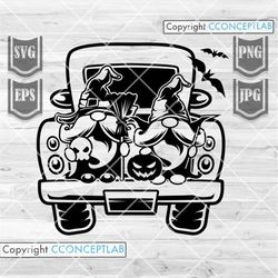 Halloween Gnomes svg | Gnomes on Truck svg | Gnomes svg | Gnomes Clipart | Gnomes Cutfile | Halloween svg | Halloween Cl