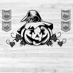 Pumpkin witch hat Svg File || Halloween Svg || Pumpking Svg || halloween Shirt || Pumpkin Witch Hat Svg || Cutting Files
