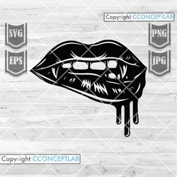 Vampire Lips svg | Halloween Lips svg | Sexy Lips svg | Sexy Fangs svg | Sexy Vampire svg | Halloween svg | Halloween Cl