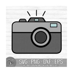Camera - Photographer - Instant Digital Download - svg, png, dxf, and eps files included!