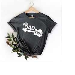 My Dad Rocks Shirt, Guitar Dad Shirt, Shirt for Musician Dads, Funny Shirt for Fathers Day, Cute Gift For Dad, Fathers D