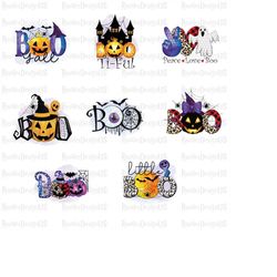 Retro Halloween High Quality png, Halloween BOO png, Halloween sublimation design, spooky vibes png, pumpkin png, digita