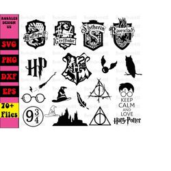 Wizardy Houses 70File | svg | eps | png | cricut | silhouette | crafting