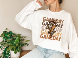 game day sweatshirt, football love shirt, football cheetah shirt, football lover shirt, football fan shirt, football hea