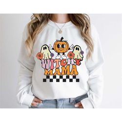 Halloween sweatshirt witchy mama sweatshirt | halloween mom sweatshirt, halloween shirt,witch mama shirt, funny hallowee
