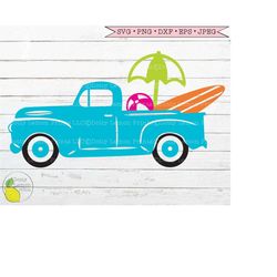 Summer svg, Beach Truck svg, Pool svg Ocean Cruise svg Vacation svg Surf svg files for Cricut Downloads Silhouette Clip
