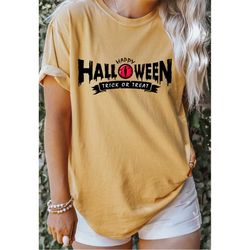 Comfort colors halloween trick or treat shirt,funny halloween shirt,happy halloween tshirt,halloween shirt,halloween par