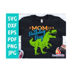 Mom of the Birthday Boy svg, Dinosaur Birthday Boy svg Birthday Family Saurus svg, Mom birthday boy Shirt Png Eps Cricut