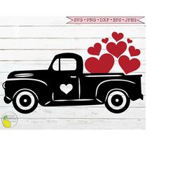 Valentine SVG, Truck Heart Valentines Day svg  Farmhouse svg Country svg Love svg Files for Cricut Downloads Silhouette