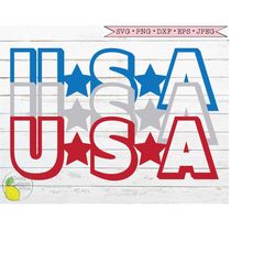 4th of July svg, Summer svg USA svg America svg Amercian Flag svg Stars svg files for Cricut Downloads Silhouette Clip A