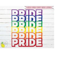 Rainbow Pride svg, Gay Pride svg LGBTQ svg files for Cricut Downloads Silhouette Clip Art
