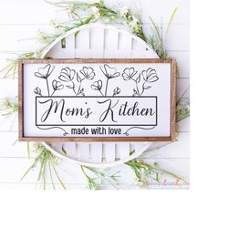 Mom's Kitchen SVG, Mom apron SVG, Kitchen Sign svg, Cooking Mom svg, Kitchen decor, Coffee Mug svg, Cricut File, Silhoue