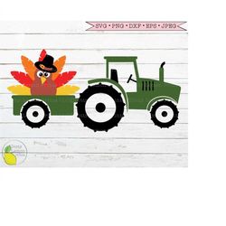 Thanksgiving Turkey Tractor svg, Fall svg Autumn Fall Decor Happy Turkey Day Farmhouse svg Files for Cricut Downloads Si