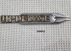 HI DELUXE Side Car Emblem In Metal