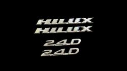 HILUX AND 2.4D 4 PIECE EMBLEM FOR 1991 MODEL