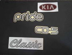 KIA PRIDE 4 Piece Sticker