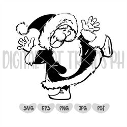 Christmas Santa Claus Svg, Christmas Silhouette, Cricut Files, Santa clip art, Santa Claus Svg, Santa Svg, Christmas dec
