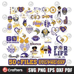 Minnesota Vikings SVG NFL Team SVG Bundle Files For Cricut