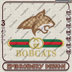 NCAA Montana State Bobcats Gucci Emb Files, NCAA Teams Embroidery Design, NCAA Montana State Bobcats Machine Embroidery