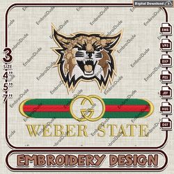 NCAA Weber State Wildcats Gucci Emb Files, NCAA Teams Embroidery Design, NCAA Weber State Wildcats Machine Embroidery