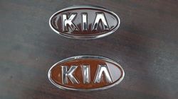 KIA Emblem Logo Chrome In Plastic For Front And Back 2 Piece