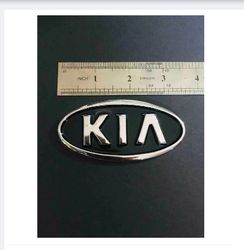 KIA Logo Chrome Plastic 3.5 Inches 1 Piece