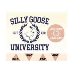 Silly Goose University Crewneck Sweatshirt PNG,Unisex Silly Goose University Shirt SVG,Funny Goose,Funny Shirt Png,Funny