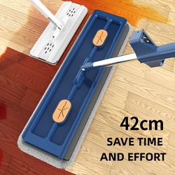 New Style Large Flat Mop 360 Rotating Mop Suitable Various Types Flooring Strong Water Absorption For Home Cleaning