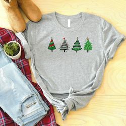 Christmas Trees Shirt, Christmas Shirts for Women, Christmas Tree, Christmas T-Shirt, Merry Christmas Shirt, Cute Christ