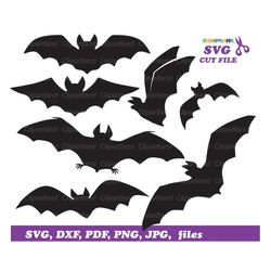 INSTANT Download. Halloween bat svg cut files and clip art. B_1. Personal and commercial use.