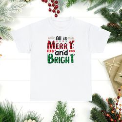 Christmas Tee | Christmas T shirt | Holiday T shirt | Christmas Gift | Merry Christmas Tee | Unisex Heavy Cotton Tee