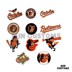Retro Baltimore Orioles Logo SVG MLB Team SVG Bundle
