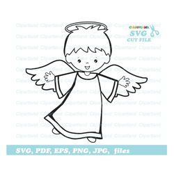 INSTANT Download. Angel svg cut file. Ca_3. Personal and commercial use.
