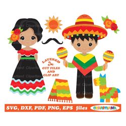 INSTANT Download. Fiesta  svg, dxf cut files and clip art. Cinco de mayo. Personal and commercial use is included! F_3.