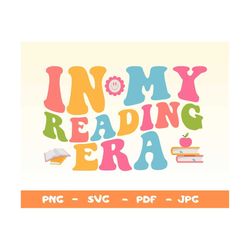 In My Reading Era Png,Svg,In My Era Png,Reading Png,Gift For Book Lover,Book Png,Reading Era Svg,In My Era Svg,Bookish P